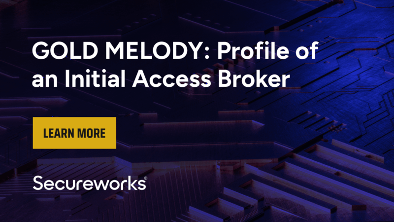 GOLD MELODY: 不正アクセス仲介人のプロファイリング | Secureworks