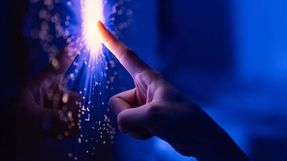 touching optical fiber