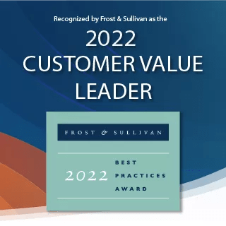 Award Badge - 2022 - Frost & Sullivan Customer Value Leader 2