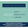 Awards Badge - 2021 - Frost & Sullivan North America Managed and Professional Security Services