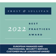 Award Badge - 2022 - Frost & Sullivan European Managed and Professional Security Services