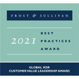 Awards Badge - 2021 - Frost & Sullivan Global XDR Customer Value Leadership Award