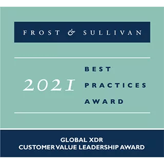 Frost & Sullivan 2021 Global XDR Customer Value Leadership Award